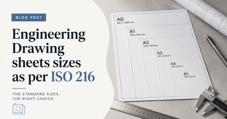 Engineering Drawing sheets sizes as per ISO 216