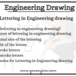 Lettering in Engineering drawing