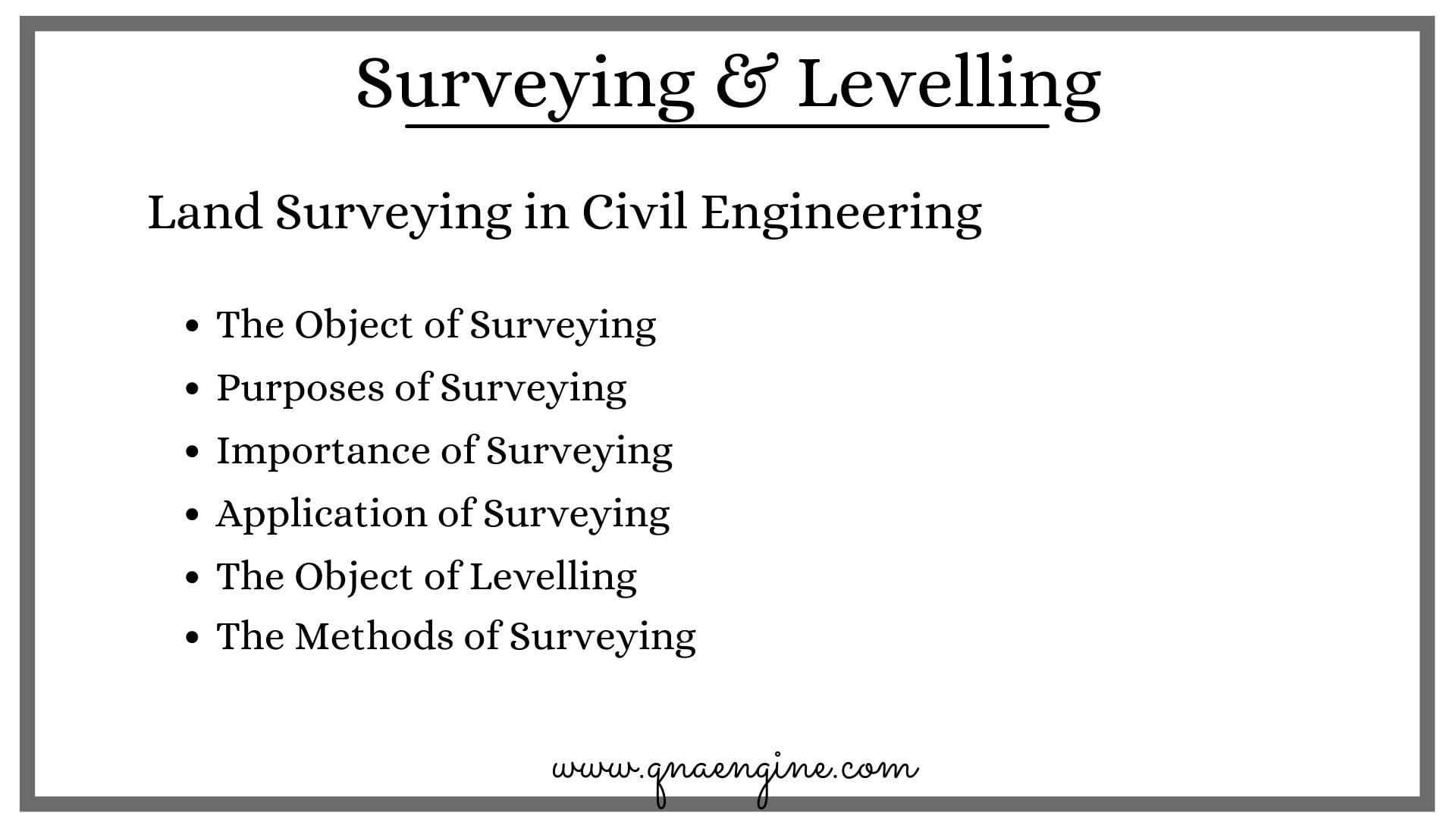 What Is The Meaning Of Land Surveying In Civil Engineering