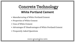 White portland cement