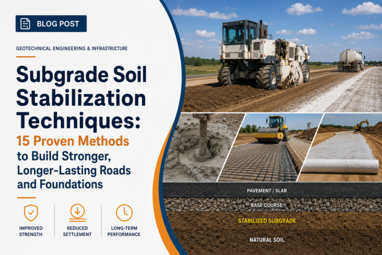 Subgrade Soil Stabilization Techniques: 15 Proven Methods to Build Stronger, Longer-Lasting Roads and Foundations